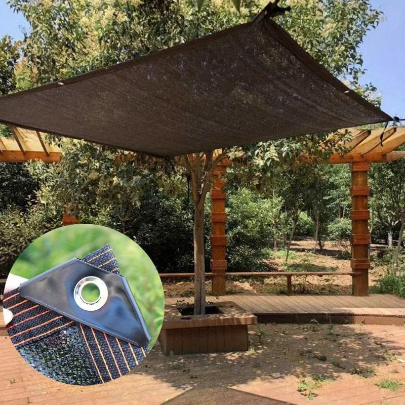 Black Sunshade Net Shading 70~80% Plant Greenhouse Cover Mesh Fence Privacy Screen Garden Sun Shed Outdoor Anti-UV