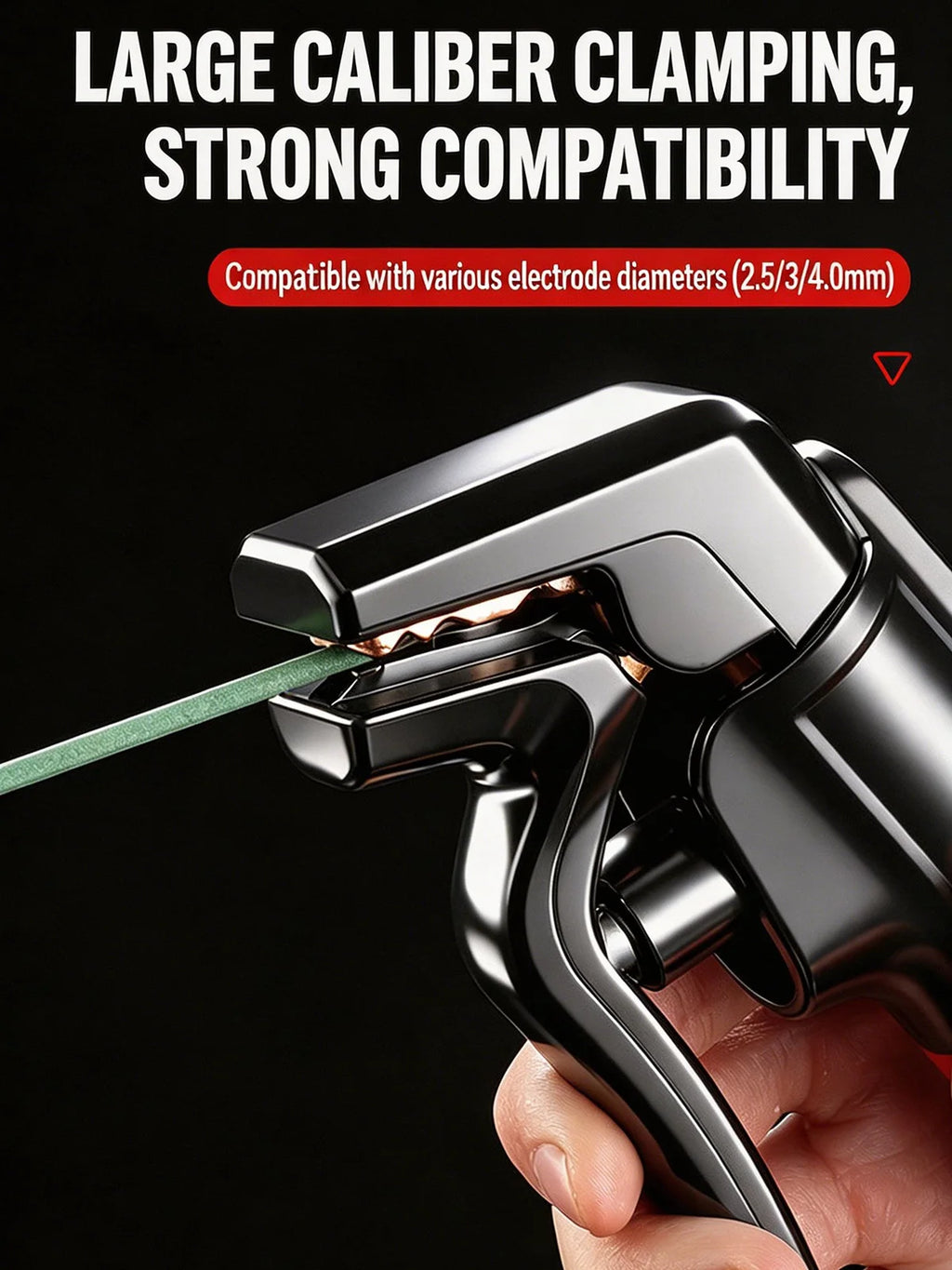 Bent Head Welding Tongs Electrode Holder Heat Resistant Copper Clamp Ergonomic Insulated Handle For Motorcycle Joining Tool
