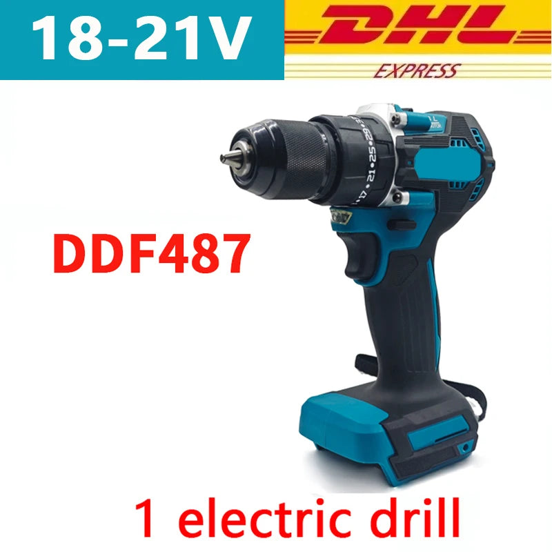 Original 21V Battery High Capacity Rechargeable Lithium Ion Battery for Makita 18V Battery Power Tool DDF487 with BMS