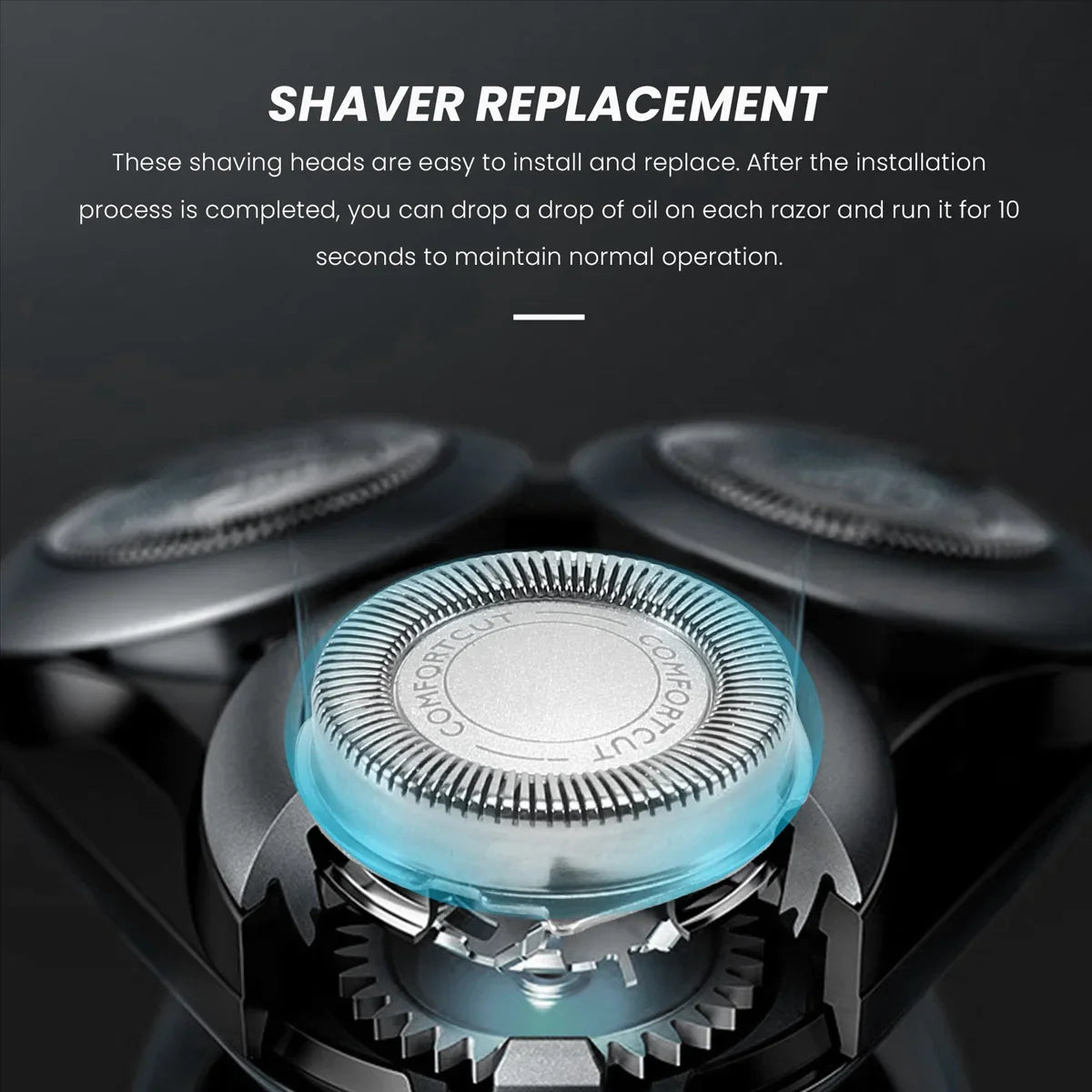 3Pcs SH30/50/52 Shaver Replacement Heads for Electric Shavers Series 1000, 2000, 3000, 5000