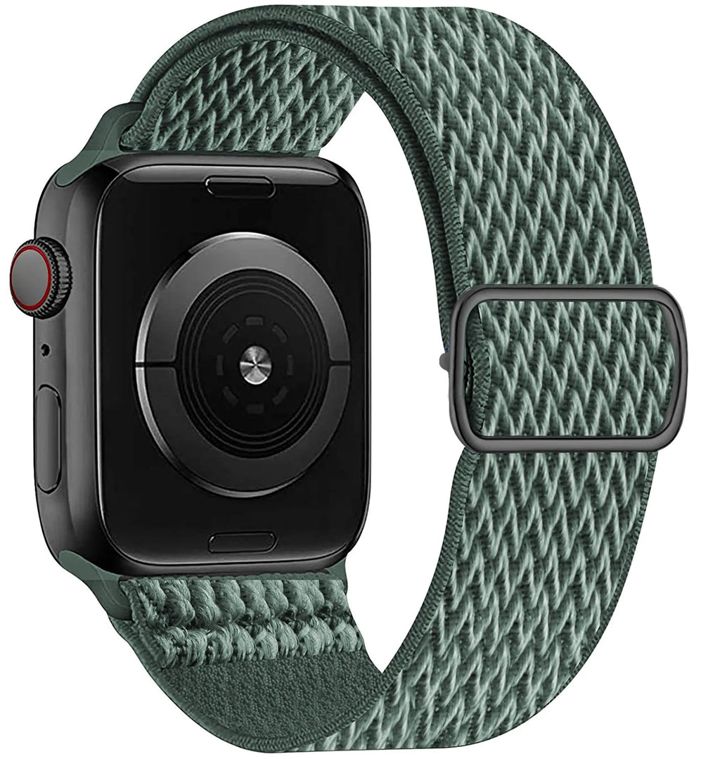 Scrunchie Strap for Apple Watch Band 45mm 44mm 40mm 41mm Adjustable Nylon Bracelet iWatch Series Ultra 3 4 5 SE 6 7 8 9 10 11