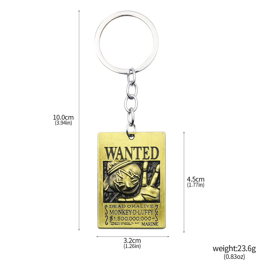 One Piece Luffy Straw Hat Keychain Rotatable Zoro Skull Metal Pendant Role-Playing Decorative Accessories Fan Jewelry Gift