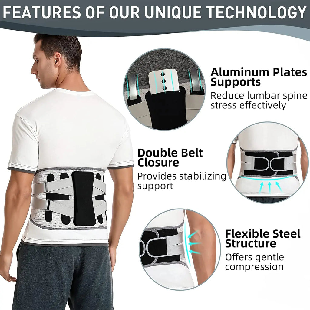 Lumbar Support Belt Disc Herniation Orthopedic Strain Pain Relief Corset For Back Posture Spine Decompression Brace Dropshipping