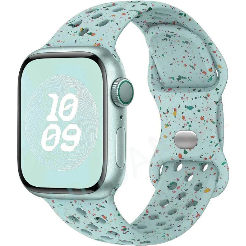 Strap For Apple Watch Band 44mm 49mm 45mm 40mm 41mm 38mm 42mm correa Breathable sports bracelet iwatch series 8 SE 7 6 5 9 Ultra