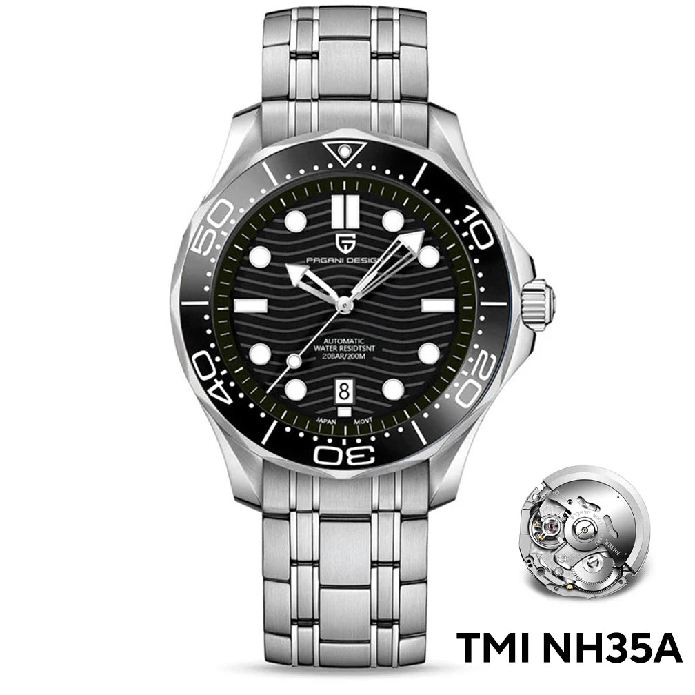 2025 New PAGANI DESIGN PD1685 Men's Watches Mechanical Wristwatch For Men Automatic Watch Men Japan NH35A 20Bar Waterproof Clock
