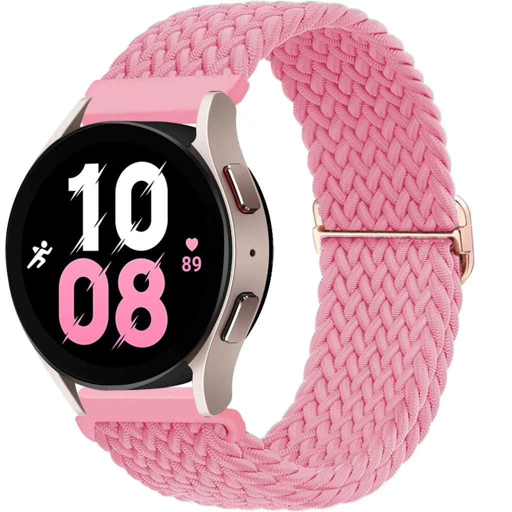 Nylon Strap for Samsung Galaxy Watch 7 6 5 4 40mm 44mm 6Classic 43/47mm 20mm 22mm Braided Solo Loop Band for Huawei Watch 3 4Pro