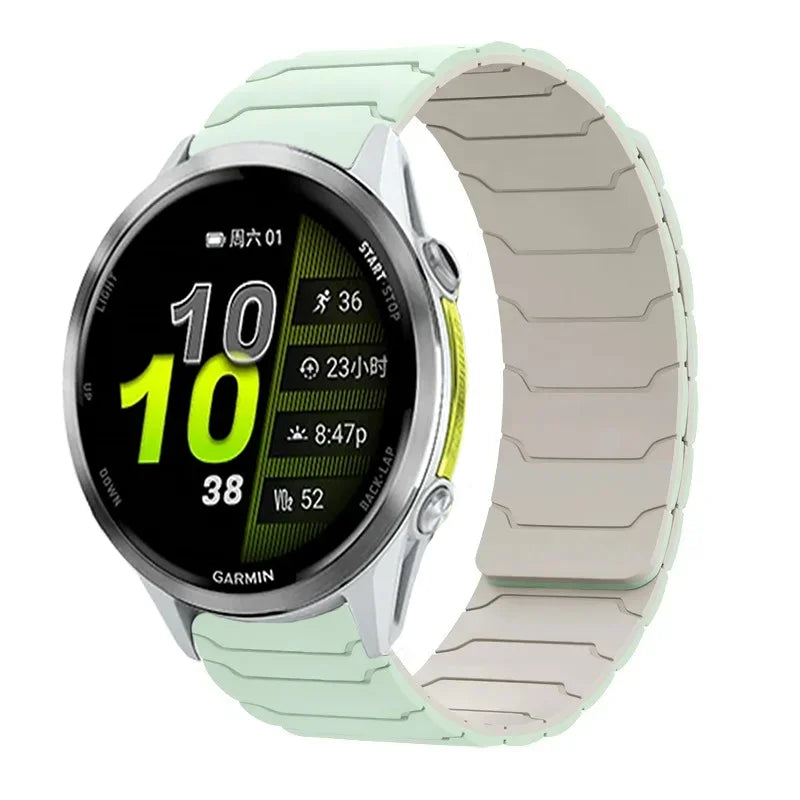 18 20 22mm Silicone Strap For Garmin Venu 4 3 2 3s 2s band Forerunner 255 165 265 255s 265s 970/Active 6/5/4 Magnetic Bracelet