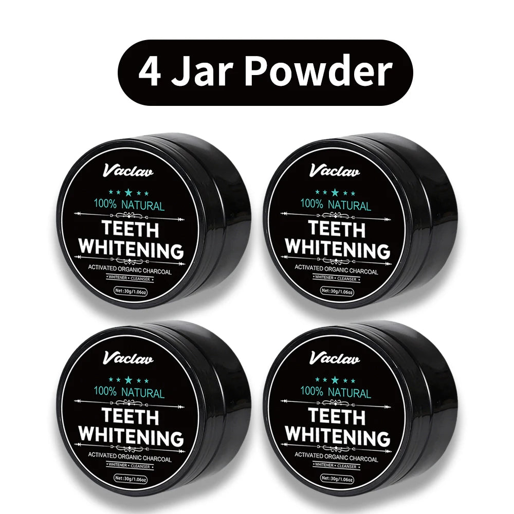 Vaclav Activate Charcoal Teeth Whitening Powder Bamboo Charcoal Teeth Cleaning Powder Natural Whitener Deep Clean Remove Stain