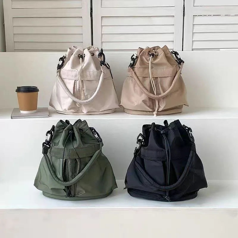 Fashionable Crossbody Bags for Women Shoulder Bag Large Capacity Oxford Women Bucket Bag Purse and Handbags