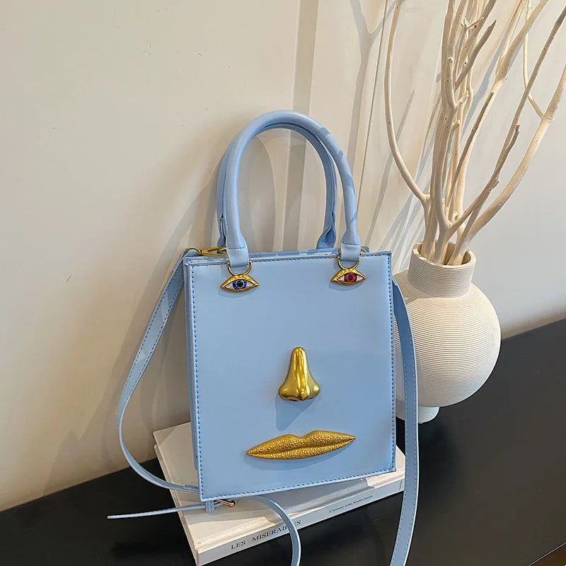 Jewelry Eyes Face Bags for Women Handbags Harajuku Box Shoulder Bag Funny Purses for Women Party Evening Bag NEW Crossbody Bags