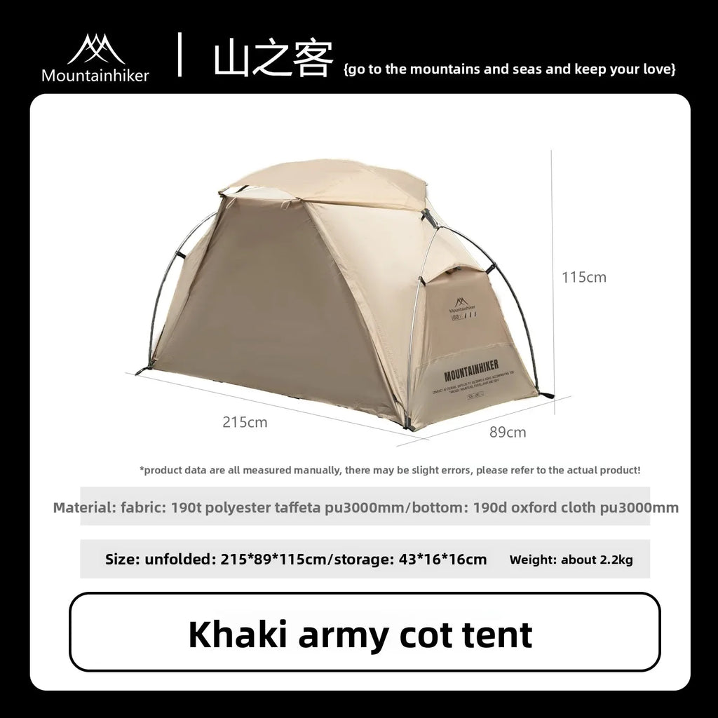 Mountainhiker Camping Bed Tent Ultra-Light with Independent Inner Tent,Waterproof Breathable Mosquito-Proof Outdoor Tent Shelter
