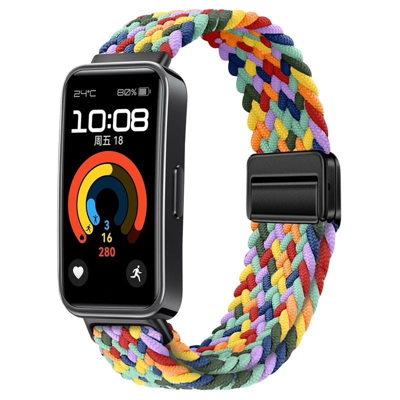 Sports Nylon Loop Strap for Huawei Band 11/11 Pro/10/9/8 Official Replacement Bracelet Belt Huawei Band 11 Wristband Accessories