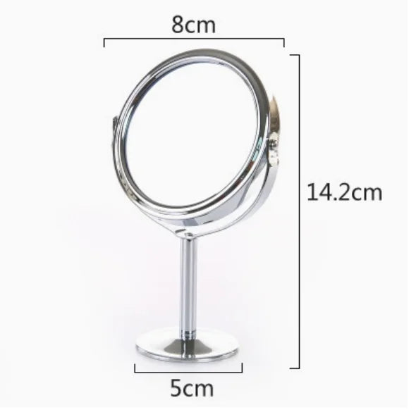 3 Inches Desktop Makeup Mirror Tabletop Mirror Double Sided Rotating Vanity Mirror For Makeup Mirrors Desktop Mirror