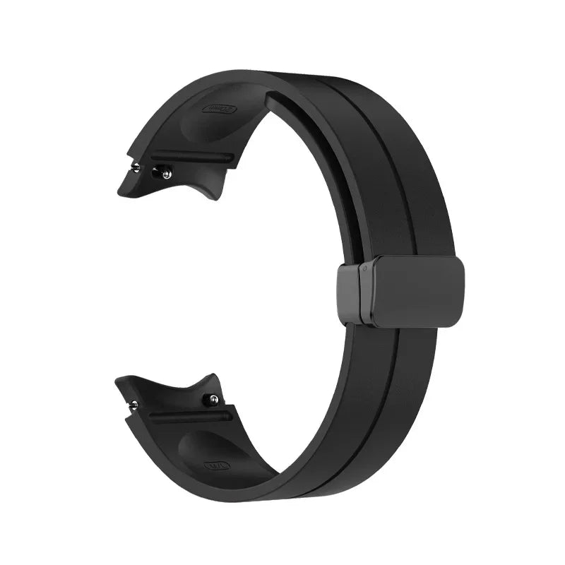 Original Silicone Band for Samsung Watch 7 6 5 4 Classic Strap 47mm 43mm 44mm 40mm Magnetic Buckle For Galaxy Watch 5 Pro 45mm