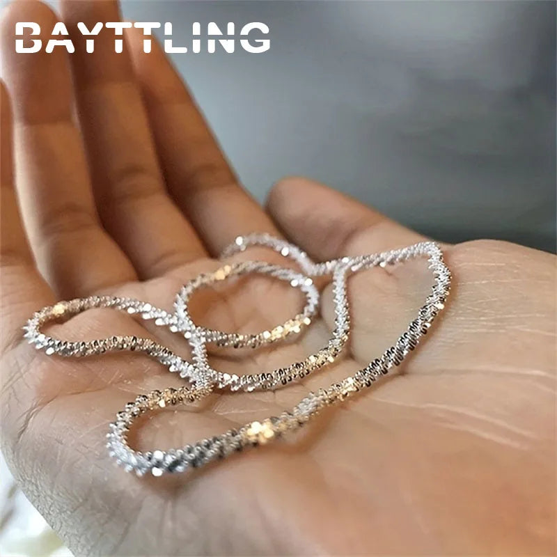 Sparkling Chain Necklace – Eight Lengths