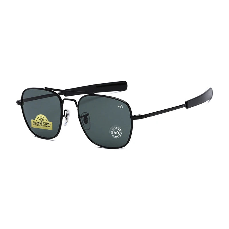 1pcs/3pcs Pilot Fashion Glasses Men Top Quality Brand Designer Tempered Glass Lens AO Pilot Fashion Glasses For Women Male