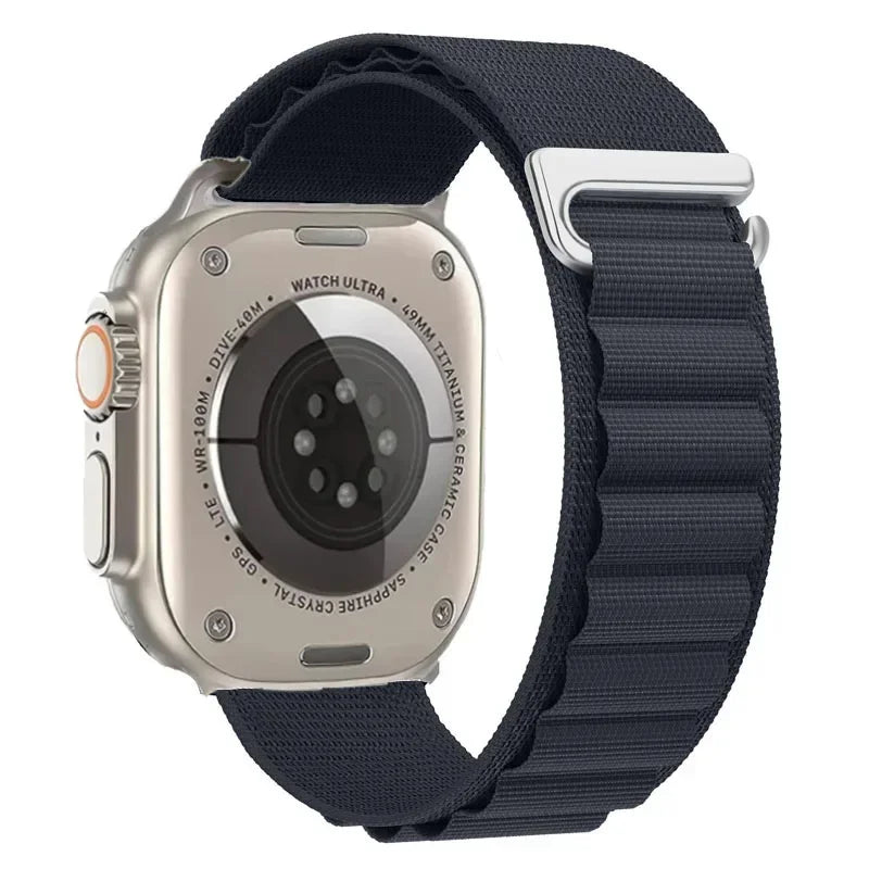 Alpine Loop Belt For Apple Watch Ultra 49mm 11 10 9 8 7 10 46mm 42mm 45mm 41mm Nylon Band iWatch Series 6 5 4 SE 44mm40mm Correa