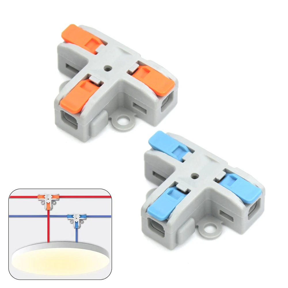 T-Type Push-In Wire Connector – Three Options