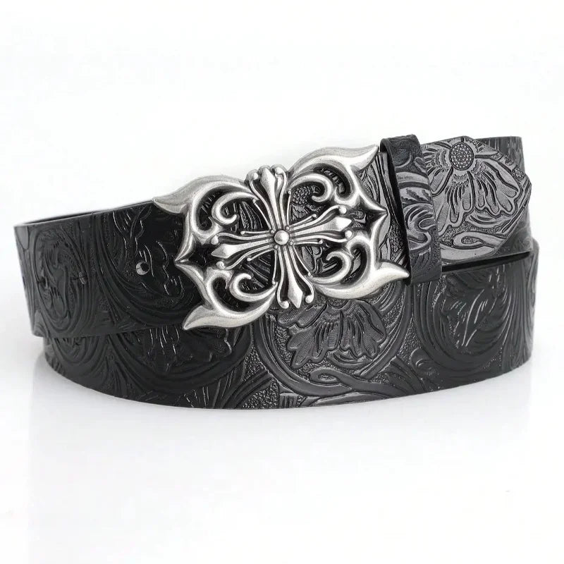 Men Y2K Punk Rivet Hip Hop Belt Strap,Fashion Bohemian Retro Belt, Prefect for Anime Exhibition Party Daily Streetwear Accessory