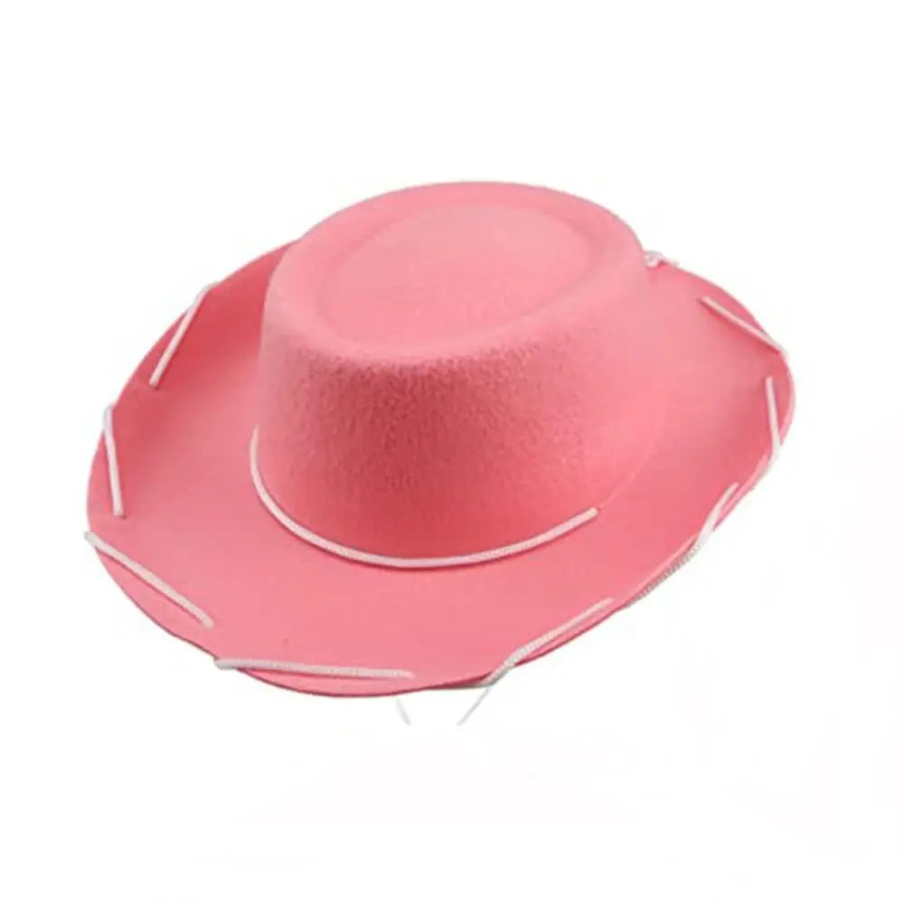 Funny Cowboy Accessory Cowboy Hat Performance Adjustable Felt Princess Hat Prop Dress-up Cosplay Costume Cowgirl Hat Birthday