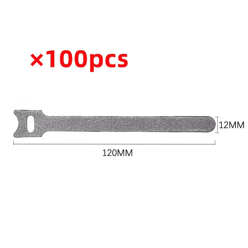 50pcs Reusable Hook and Loop Cable Ties Fastening Straps Multi-Purpose Wire Organizers for Computer/TV/Electronic Devices