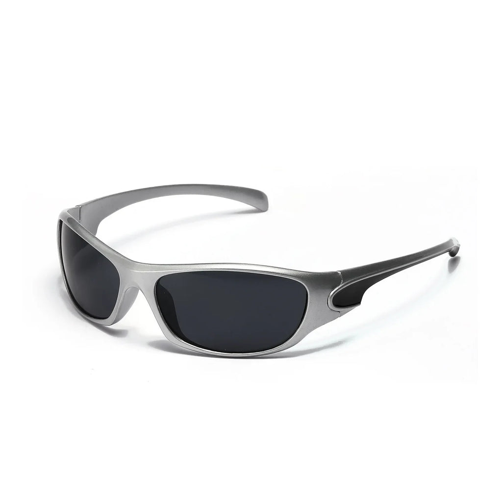 2025 New Silver SPORT Sunglasses Men Women Retro Punk Cycling Trendy Sun Glasses For Male Shades Goggle Outdoor Y2K