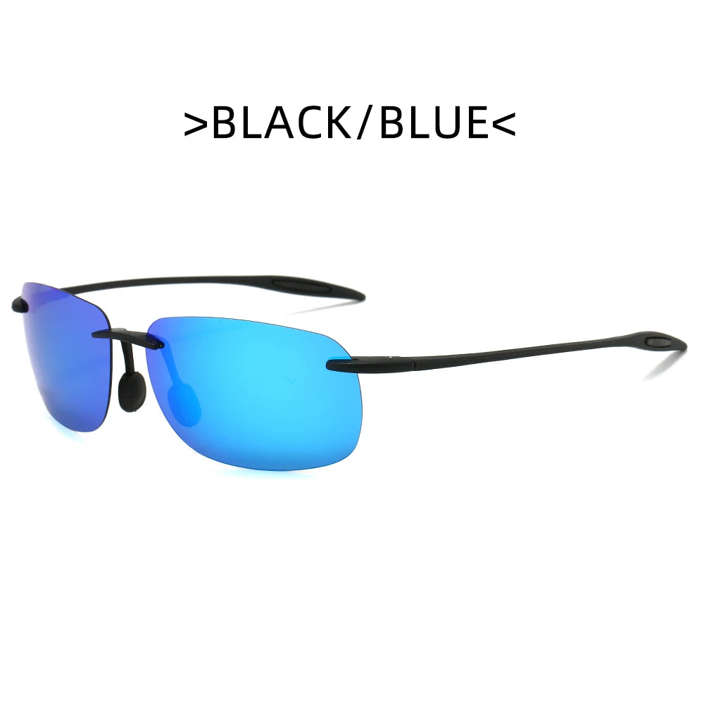 New Ultra-light Frameless Colorful Polarized Sunglasses for Men and Women TR90 Material Suitable for Leisure and Vacation UV400