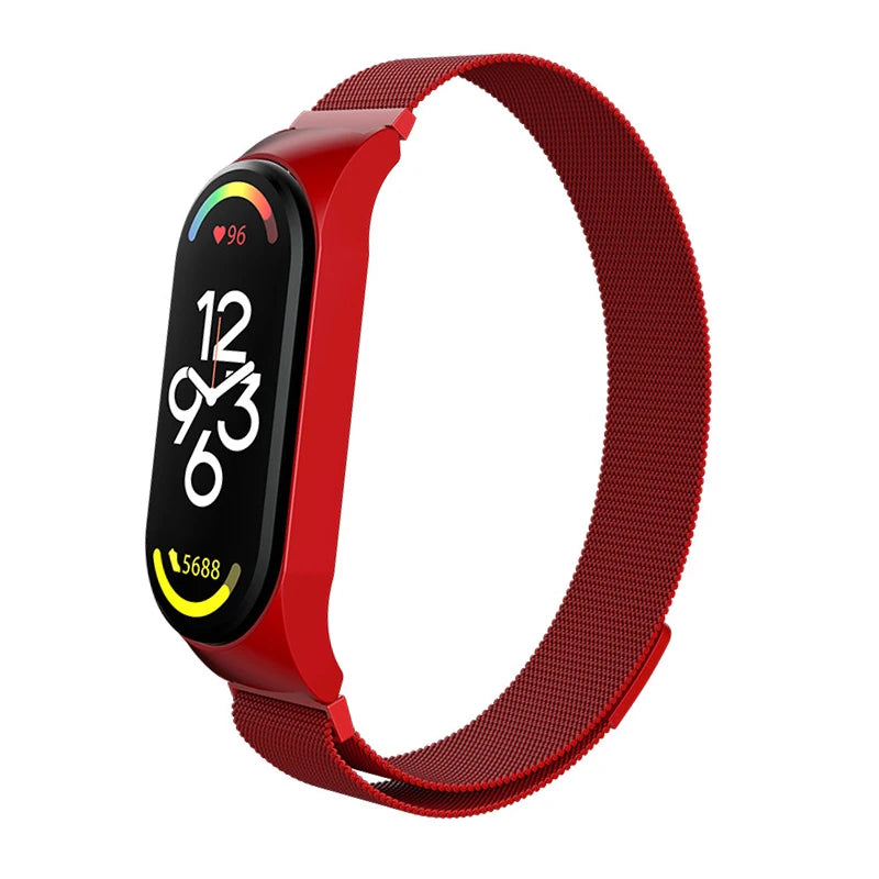 Milanese Bracelet for Xiaomi Mi Band 8 Strap Correa Mi band 6 7 stainless steel metel miband6 band4 for Xiaomi mi band 7 3 5 6 4
