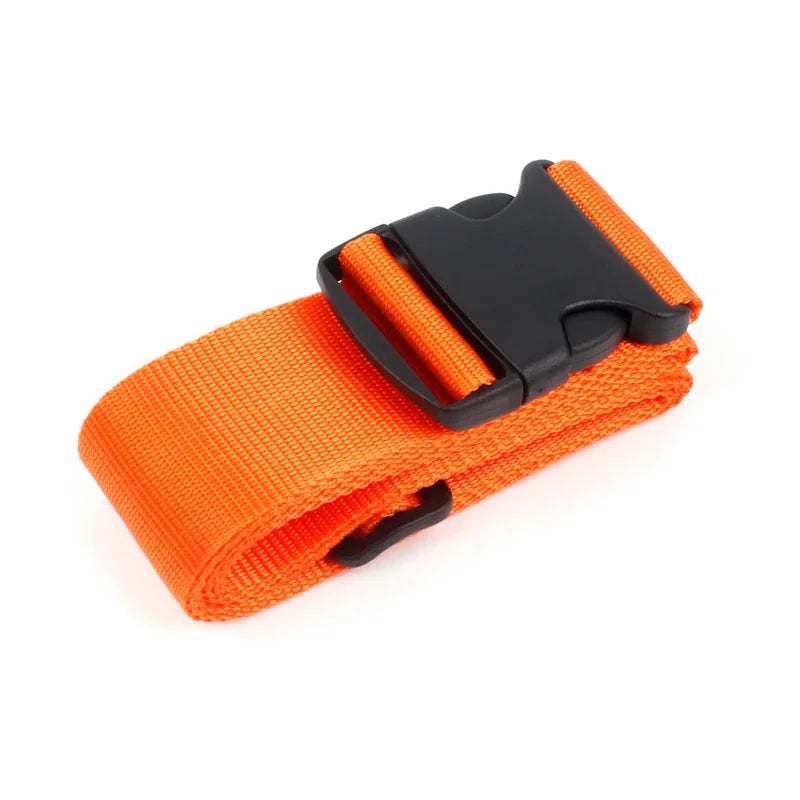 Straight Shaped Luggage Straps for Suitcase Polyester Luggage Belt with Adjustable Release Buckle Travel Accessory