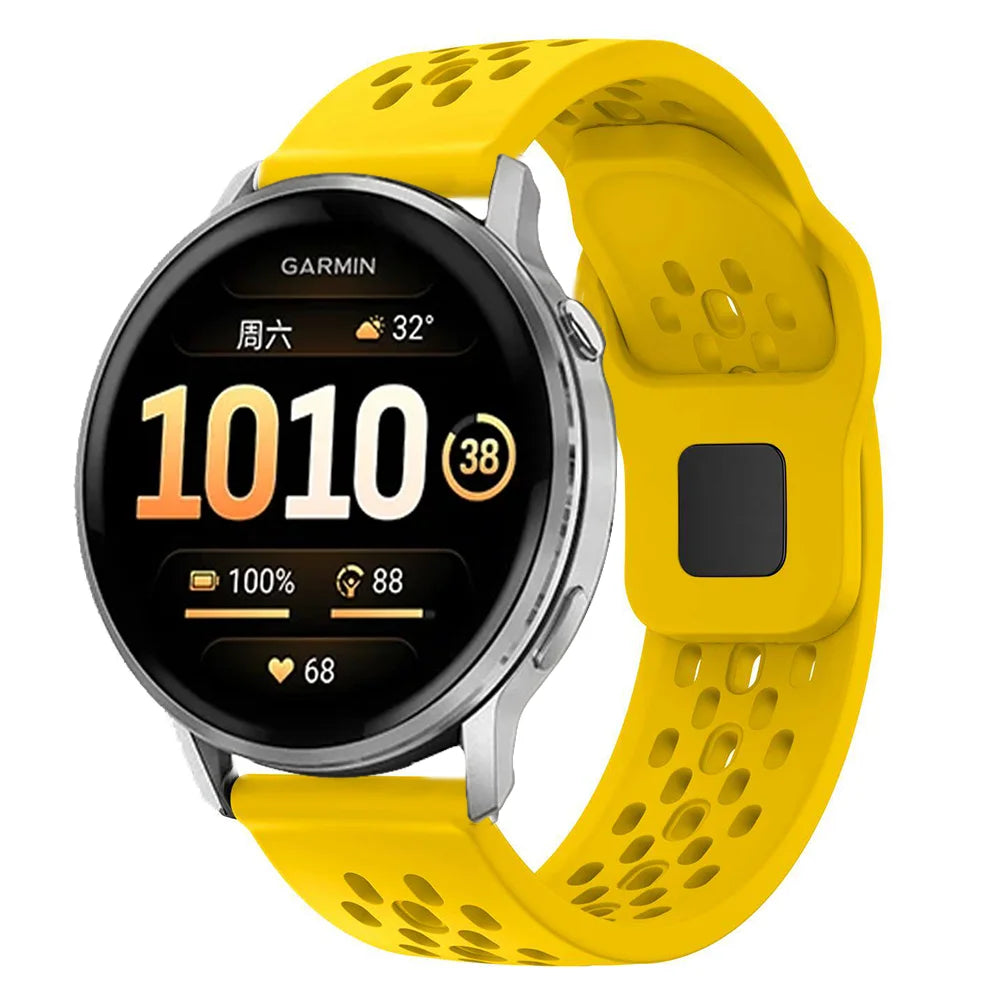 18/20/22mm Silicone Strap for Garmin Venu 4 45/41mm Venu 3 3s Sq 2 Plus Forerunner 170 70 570 265 255 Bracelet Active 6 5 Correa