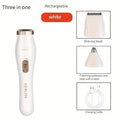 3-in-1 Electric Hair Removal Set, USB Rechargeable Nose Hair Trimmer, Underarm, Leg Hair, Nose Hair Removal Device