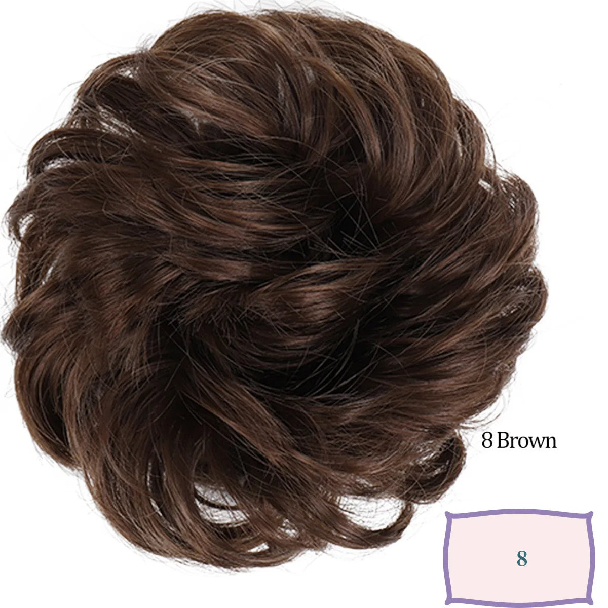 Synthetic Messy Hair Bun Chignon Scrunchies Fake Hair Band Braid Elastic Hairpiece Tail Chignon Donut Updo Hair Pieces for Women