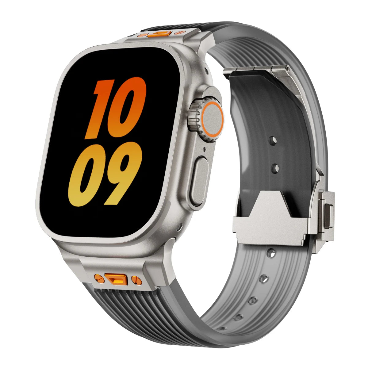 Silicone Sports Strap for Apple Watch Ultra 2/1 49mm Series 9 8 7 45mm 44mm Rubber Band for IWatch 6 5 4 3 Se 44mm 42mm Bracelet