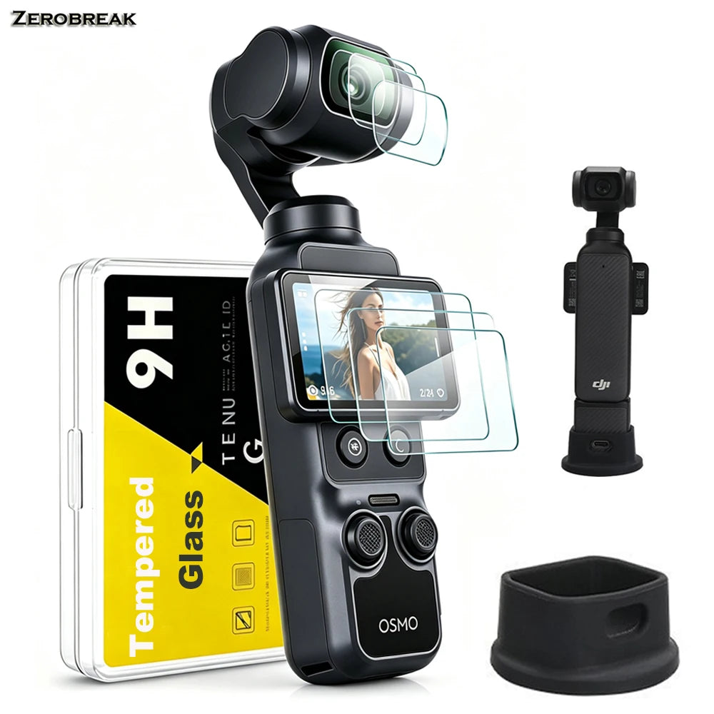Screen Protector Tempered Glass For DJI Osmo Pocket 4/3 Ultra-Clear Anti-Scratch Lens Film For DJI Pocket 4 Accessories