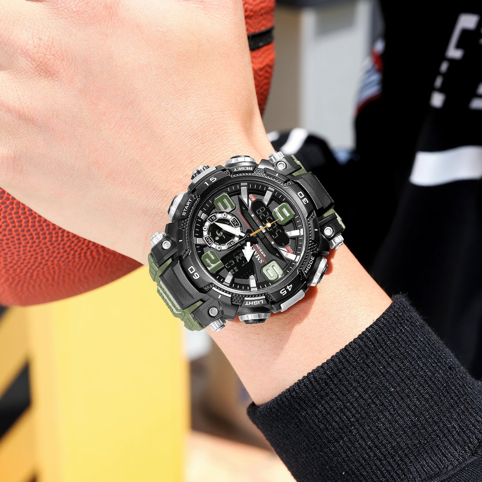 Quartz Watch For Men SMAEL Watch Waterproof Stopwatch LED Watches Male Clock 1921 Sport Watches Men Relogio Masculino Digital