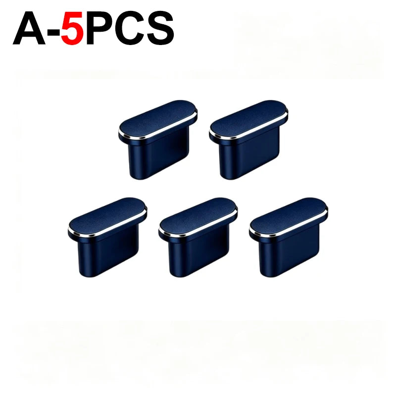 1-5Pcs Metal USB Type C Dust Plug for iPhone 18 17 16 Pro Max 18PM Mobile Phone Type-C Charging Port Protector Cover Cap Stopper