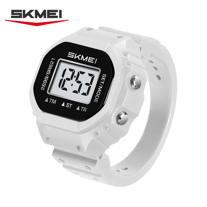 SKMEI 2699 New LED Digital Women Fashion Cool Rings Finger Watches Chronograph Plastic Watches Lady Jewelry （Cannot Adjust Size）