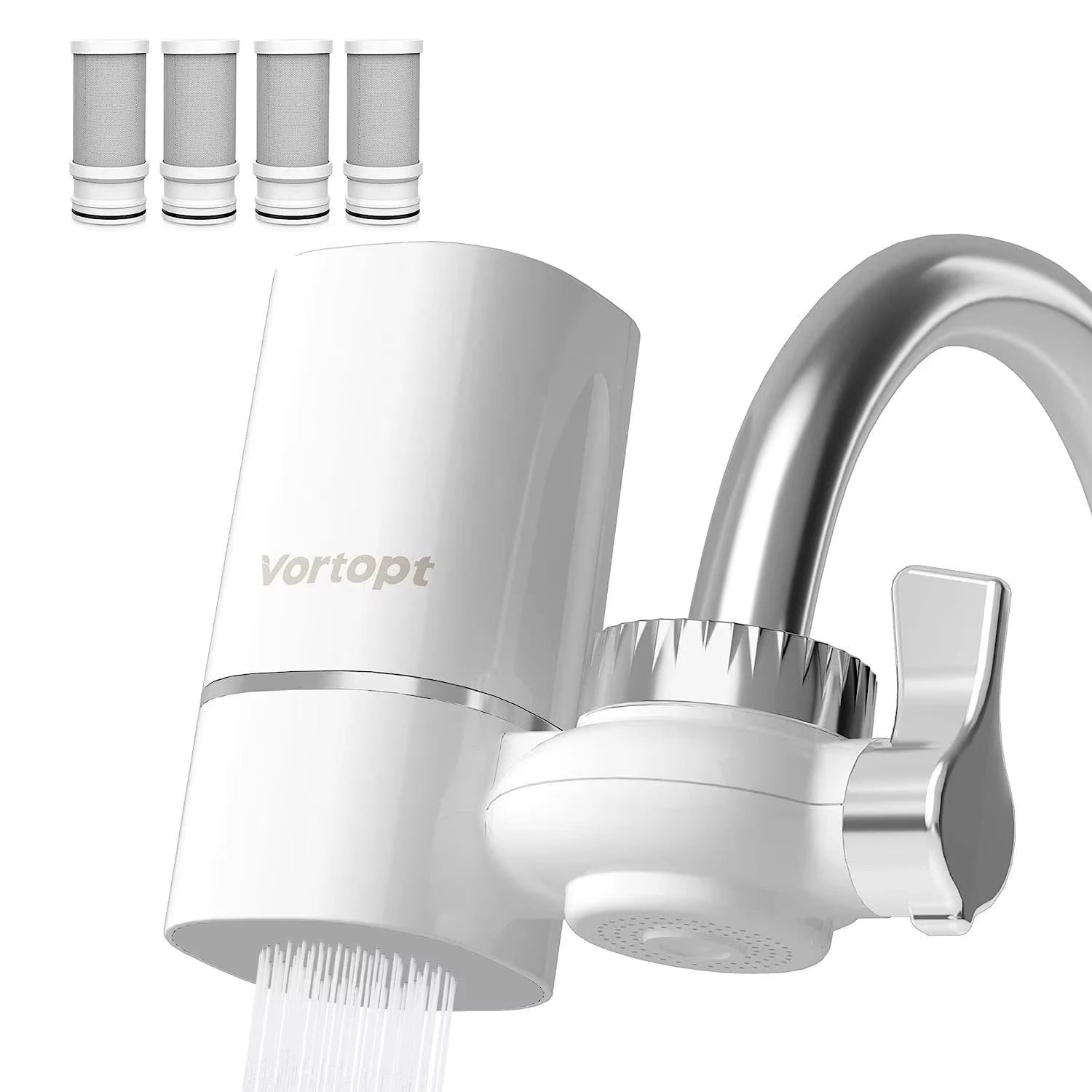 Faucet Tap Water Filter Purifier System, Reduces Lead, Chlorine & Bad Taste NSF Certified 320-Gallon Kitchen