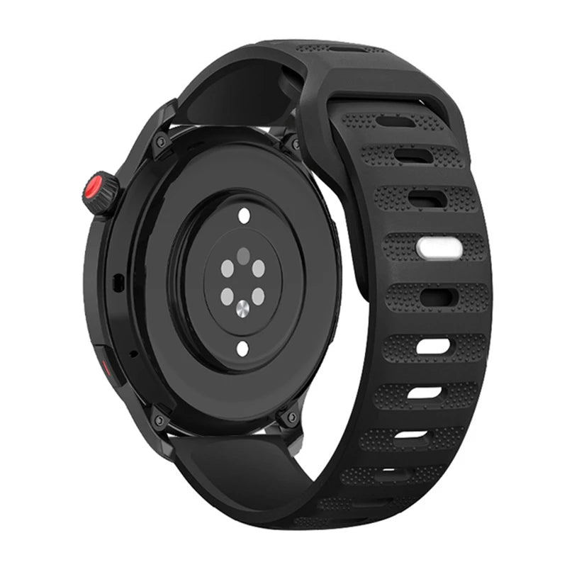 22mm 20mm Silicone Band For Huawei Watch 5/4/3/GT3-4-5-6 Pro 46mm Amazfit GTR 4/GTS 4 Breathable Belt Galaxy Watch 7/6/5/4 strap