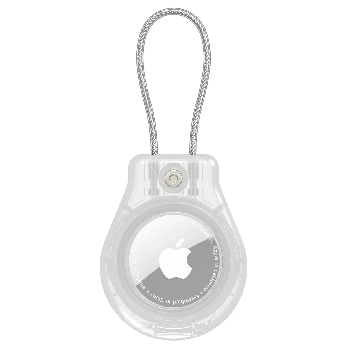 Waterproof Cover for Apple AirTag Keychain Holder with Wire Cable Anti-Lost Tracker Accessories for Luggage Backpack Airtag Case