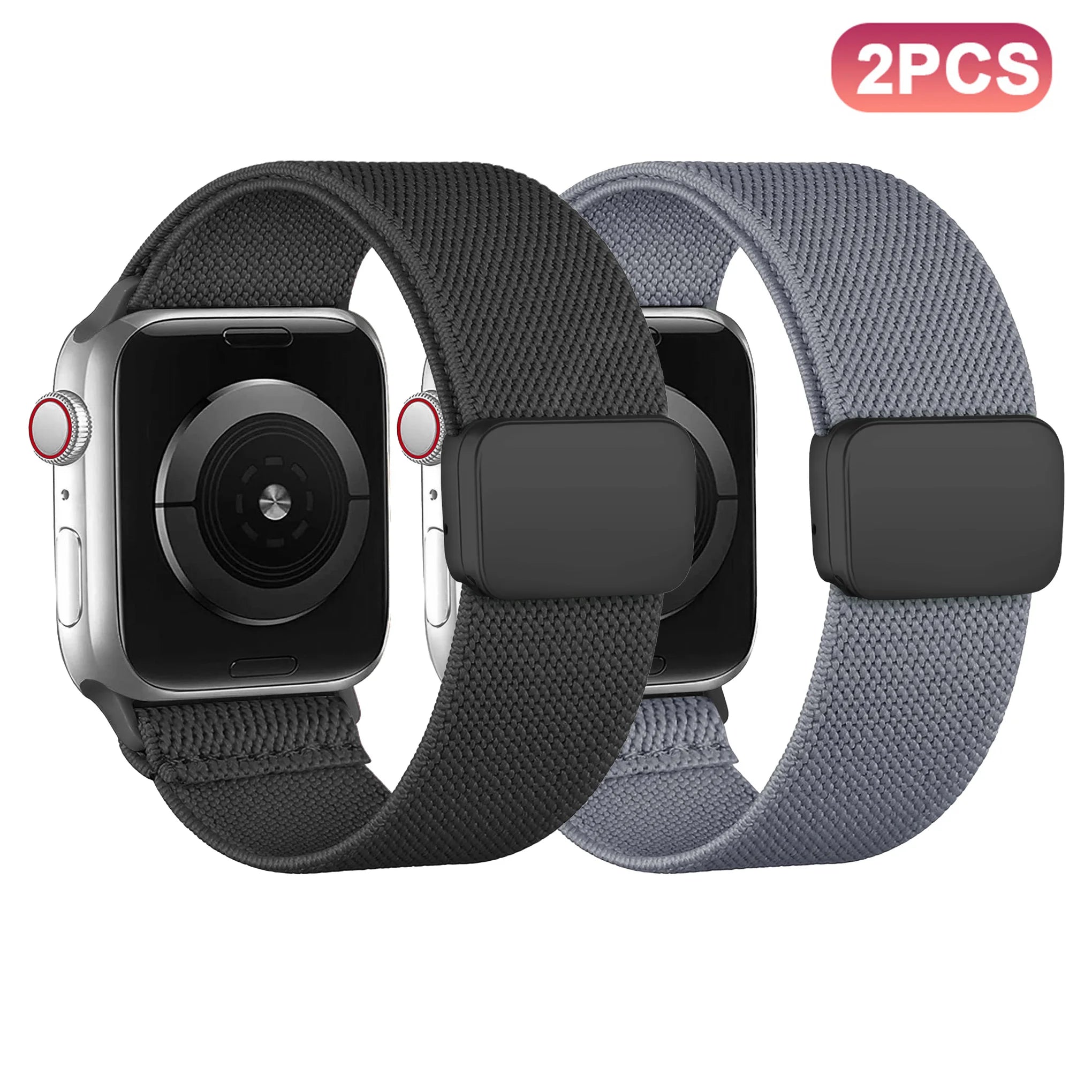 Magnetic Loop For Apple Watch Band 40mm 44mm 45mm 49mm 41mm 38mm Nylon sport bracelet iwatch ultra 3 2 Series 11 10 9 8 se strap