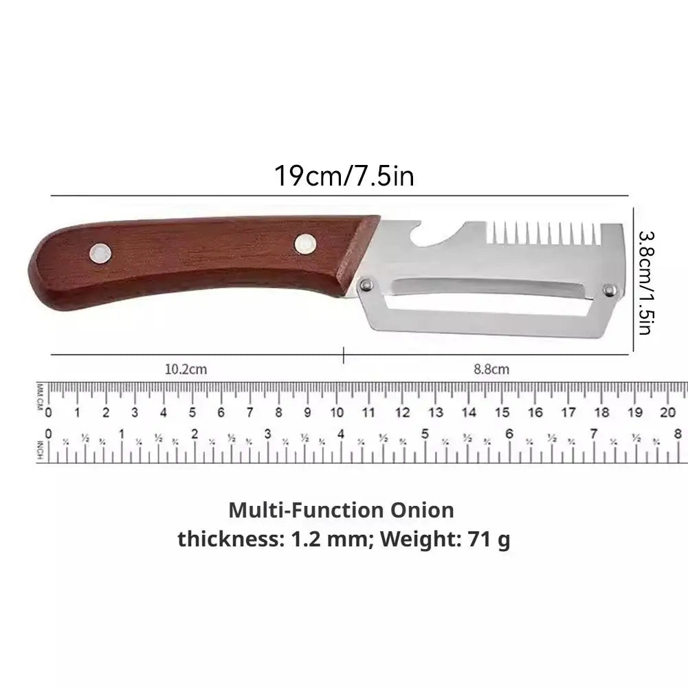 Stainless Steel Fruit Peeler Wooden Handle Paring Knife Planer Sugarcane Household Thick Fruits Vegetables Scraping Tools