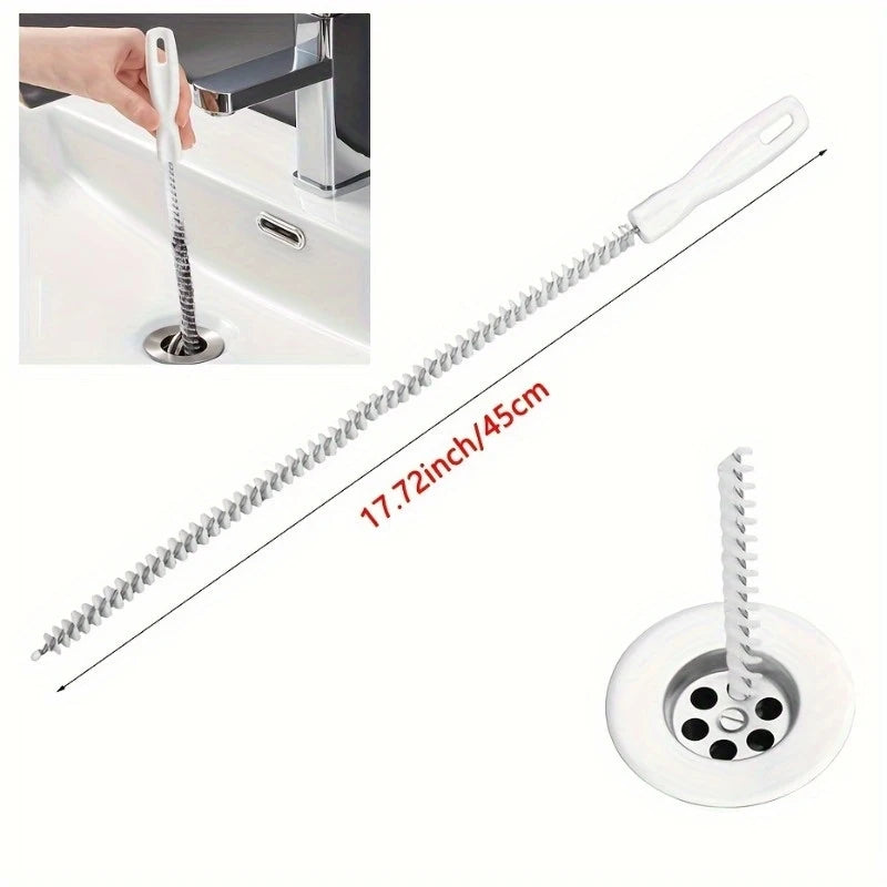 1pcs 45CM Pipeline Dredging Machine、Sewer、Hair Cleaner、Facial Sink、Cleaning brush、Water Pipe Dredging Tool、Sacred Tools