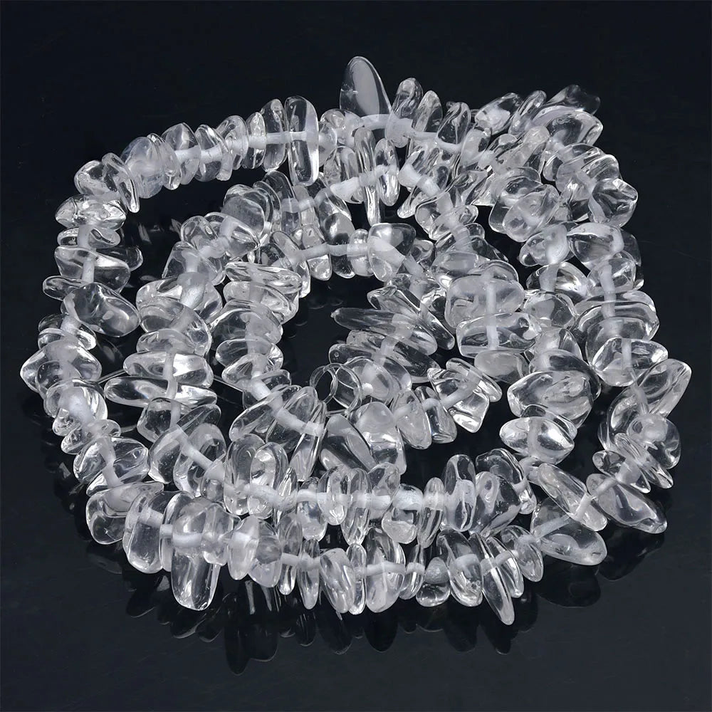 16 inch Natural Stone Beads Chips Beads 5-8mm Irregular Crystal Agate Gravel Beads Diy Bracelet For Jewelly HK058