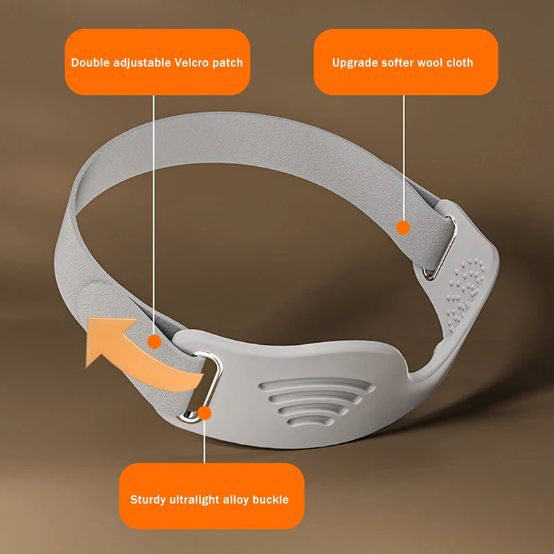 Adjustable Silicone Patellar Tendon Support Strap, Knee Brace & Patella Stabilizer Band for Running & Soccer