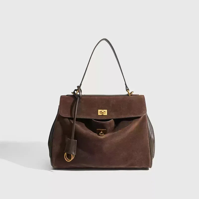 Minimalist Luxury Korean Soft Leather Flap Bag Women Detachable Crossbody Strap Large Capacity Office Daily Commuter Hand Purse
