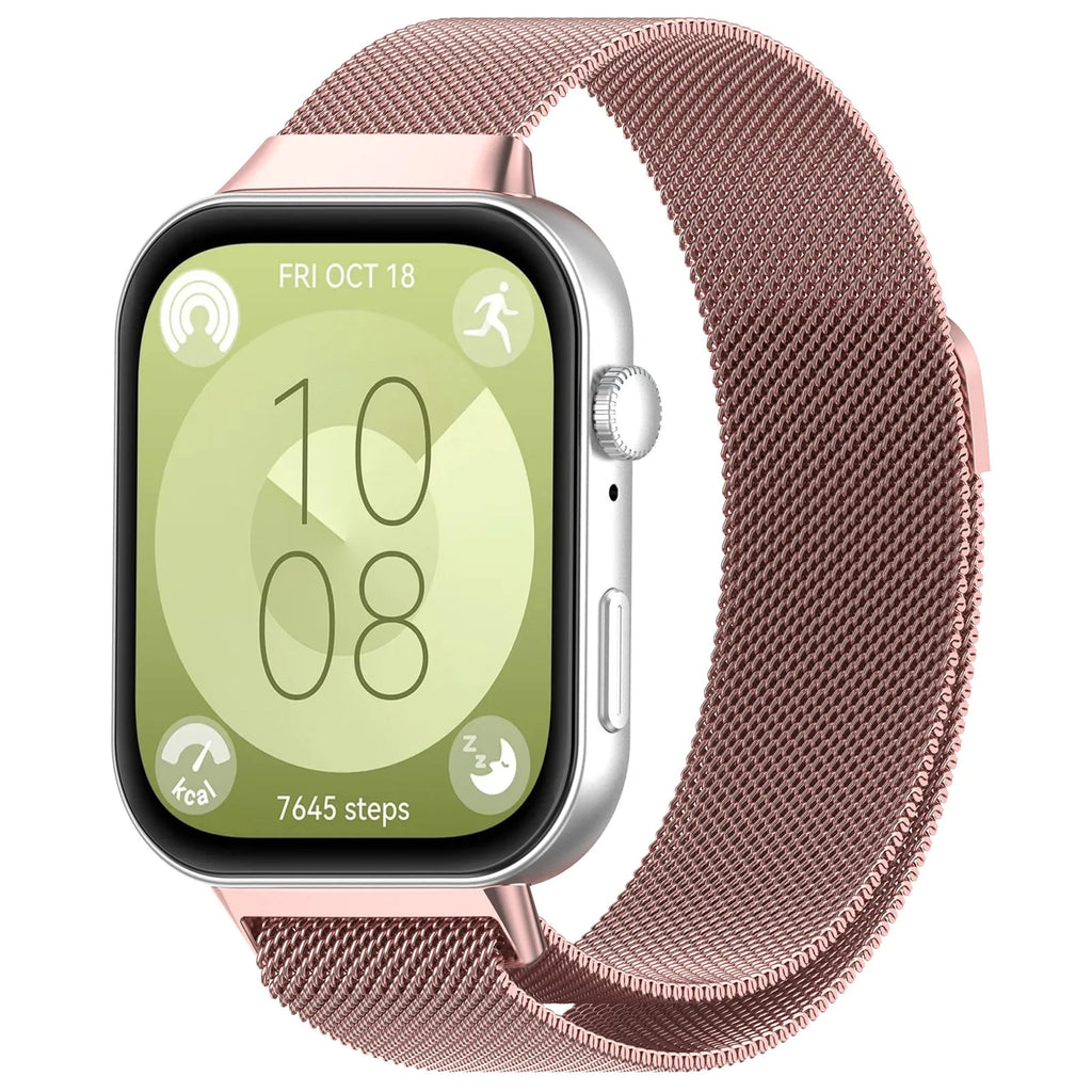 Milanese Loop Band For Huawei Watch Fit 3 Strap Smart Magnetic Stainless Steel Correa For Huawei fit 3 Watchband Accessories