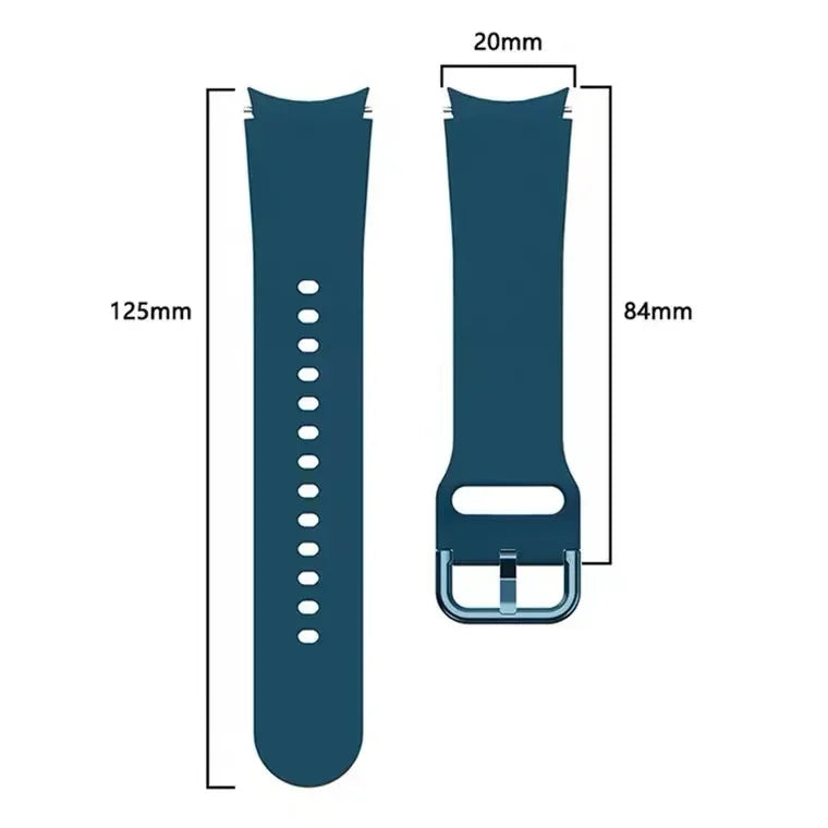 No Gap Silicone Strap For Samsung Galaxy Watch 6/4 Classic 47mm/43mm 5 Pro 45mm Bracelet Band For Galaxy Watch 7/6/5/4 40mm 42mm