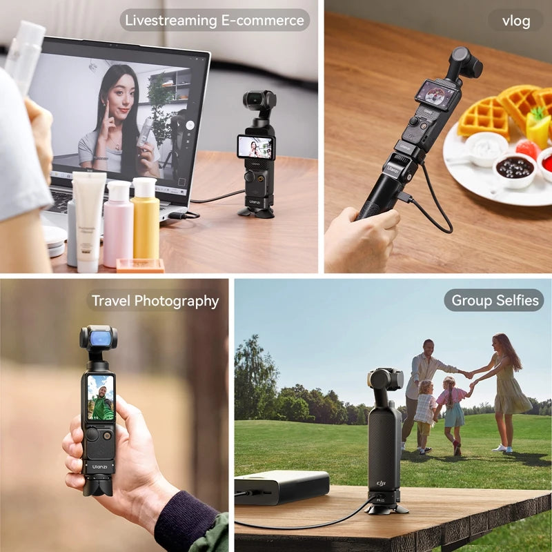 Ulanzi Pocket 3 Mini Tripod /Arri Locating Base for DJI Osmo Pocket 3