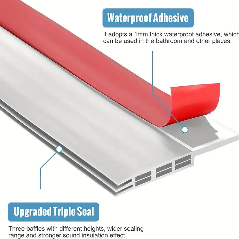 "Versatile 39.3"" Door Draft Blocker - Weatherproof Seal Strip for Noise Reduction, Insulation & Dust Prevention"